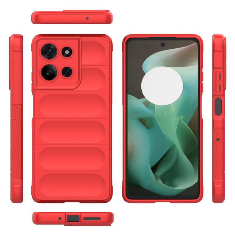 For Motorola Moto G75 5G Global Magic Shield TPU + Flannel Phone Case