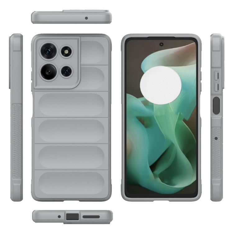 For Motorola Moto G75 5G Global Magic Shield TPU + Flannel Phone Case