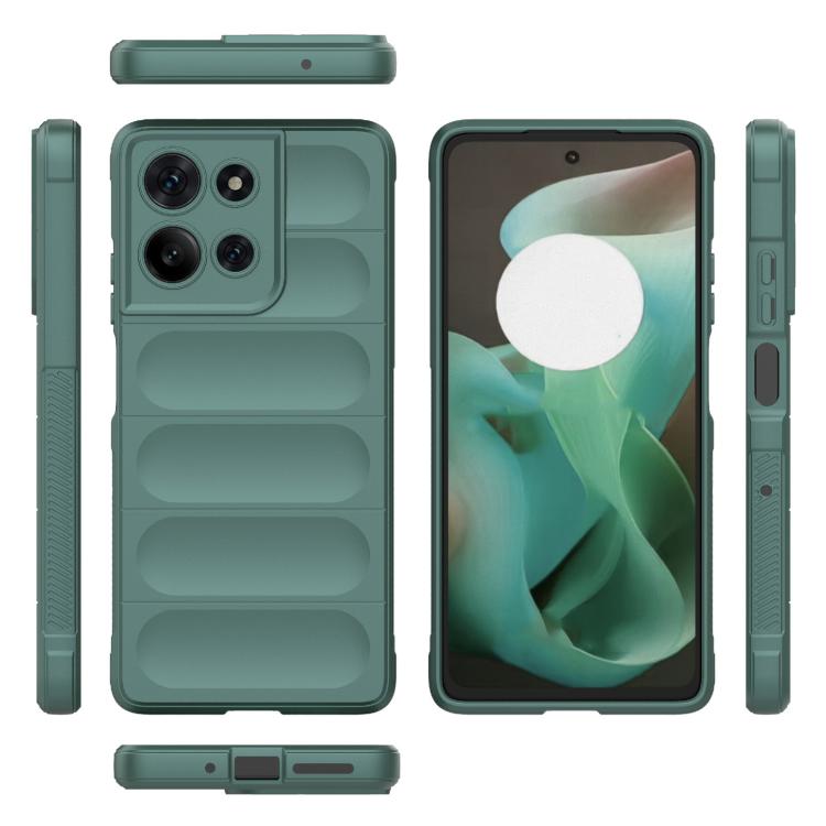 For Motorola Moto G75 5G Global Magic Shield TPU + Flannel Phone Case