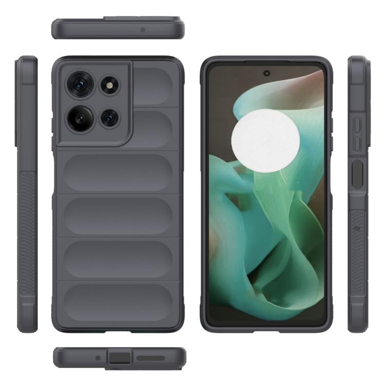 For Motorola Moto G75 5G Global Magic Shield TPU + Flannel Phone Case