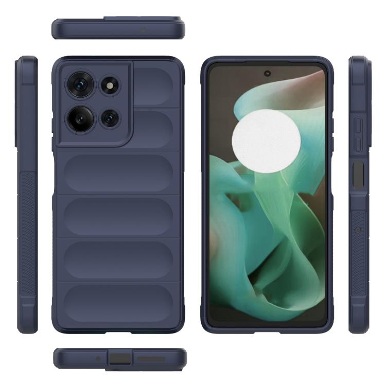 For Motorola Moto G75 5G Global Magic Shield TPU + Flannel Phone Case
