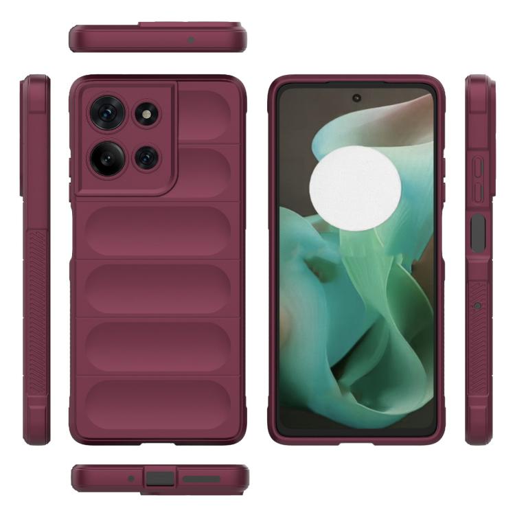 For Motorola Moto G75 5G Global Magic Shield TPU + Flannel Phone Case
