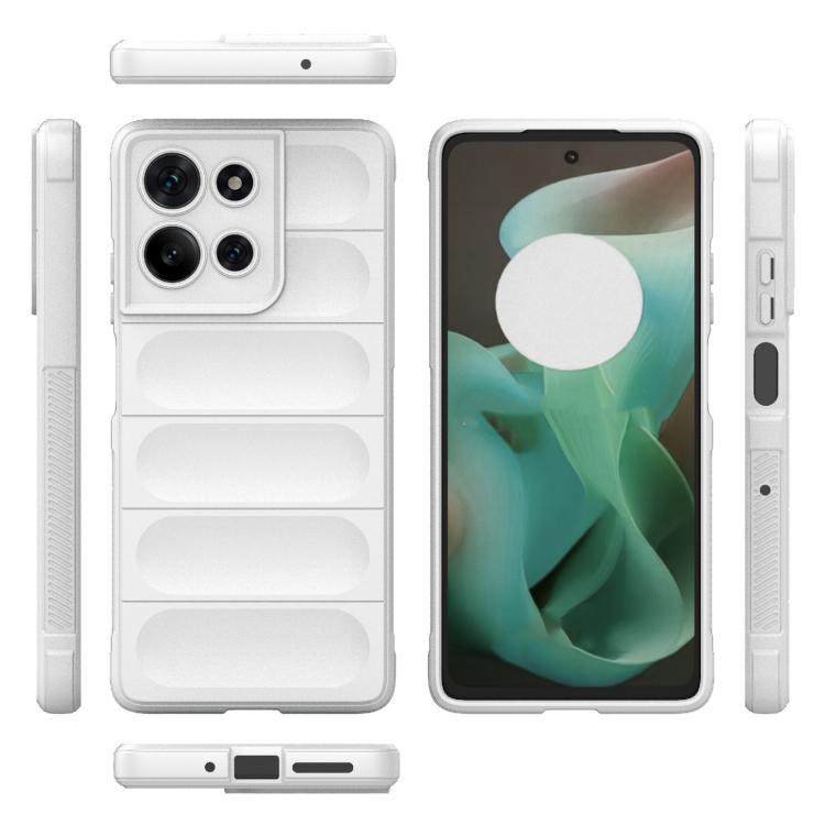 For Motorola Moto G75 5G Global Magic Shield TPU + Flannel Phone Case