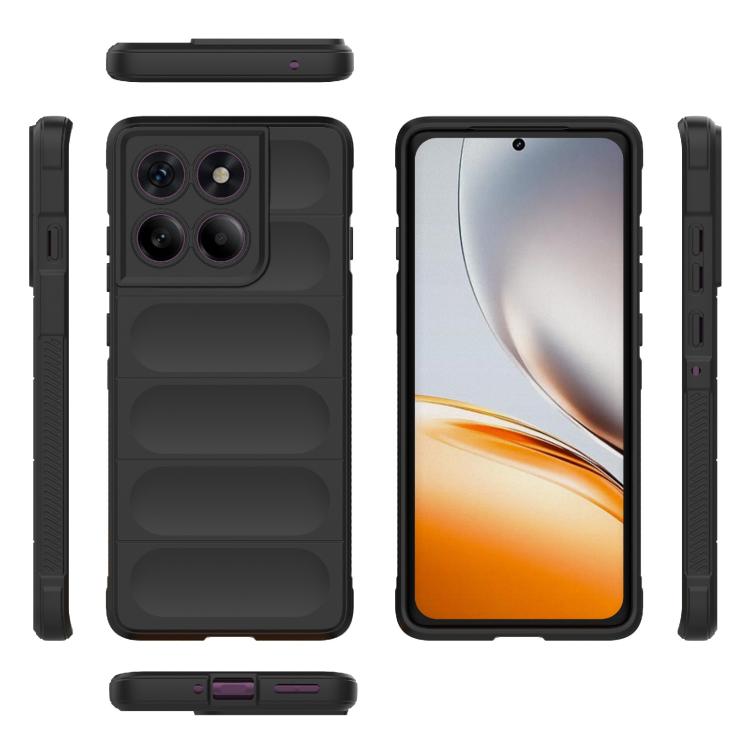 For Motorola Edge 60 Pro 5G Magic Shield TPU + Flannel Phone Case