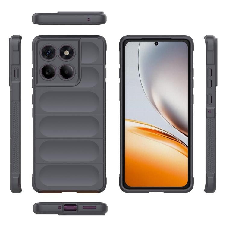 For Motorola Edge 60 Pro 5G Magic Shield TPU + Flannel Phone Case