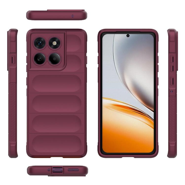 For Motorola Edge 60 Pro 5G Magic Shield TPU + Flannel Phone Case