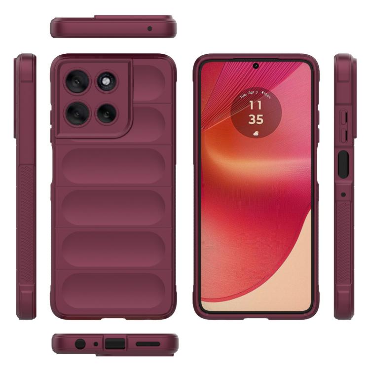 For Motorola Moto G56 5G Magic Shield TPU + Flannel Phone Case
