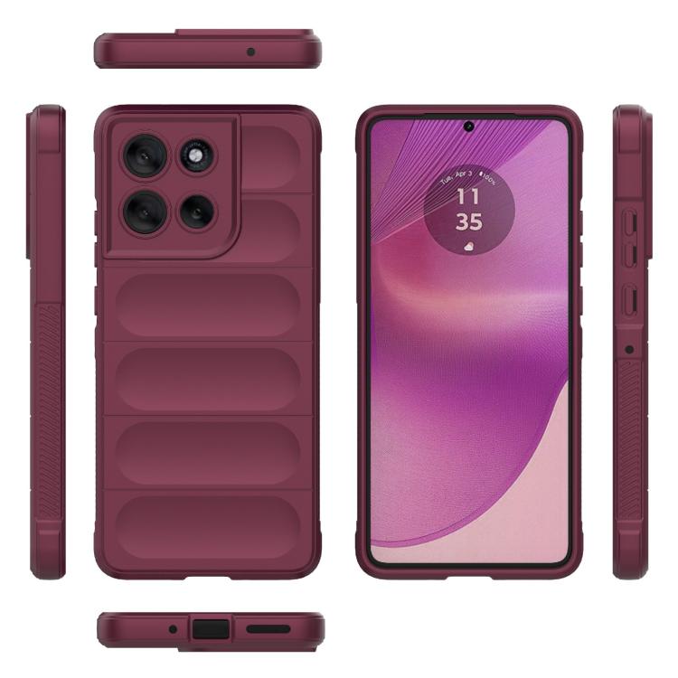 For Motorola Moto G86 5G Magic Shield TPU + Flannel Phone Case