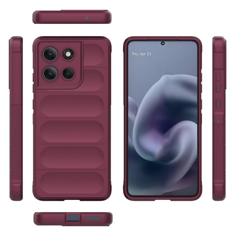 For Motorola Moto G86 Power Magic Shield TPU + Flannel Phone Case