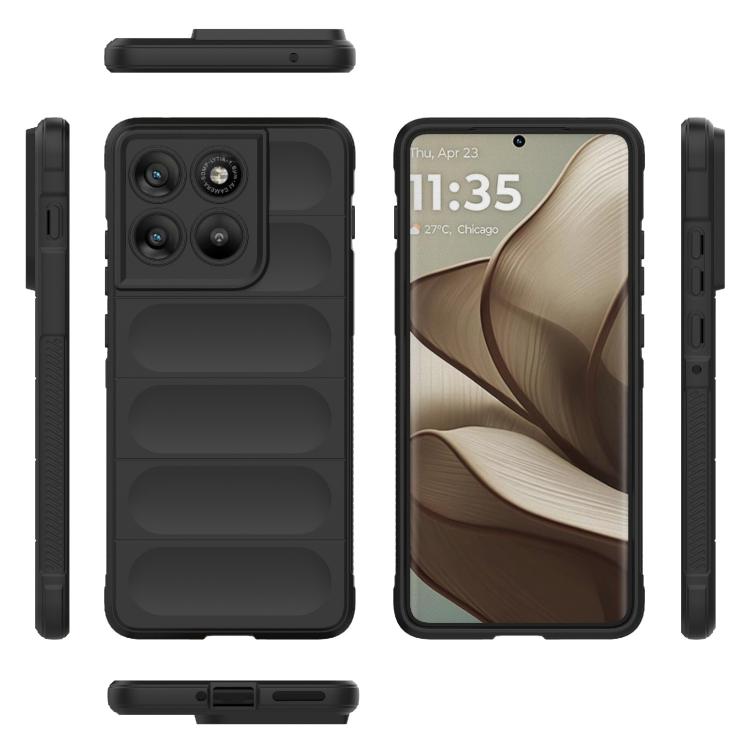 For Motorola Edge 70 5G Global Magic Shield TPU + Flannel Phone Case
