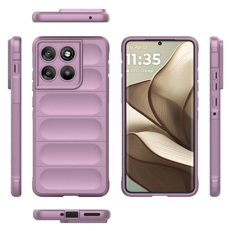 For Motorola Edge 70 5G Global Magic Shield TPU + Flannel Phone Case