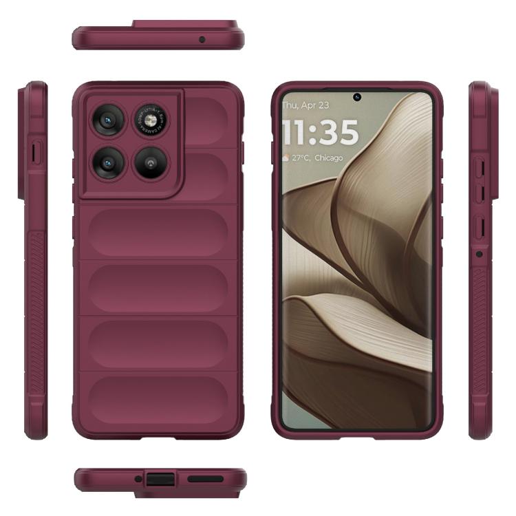 For Motorola Edge 70 5G Global Magic Shield TPU + Flannel Phone Case