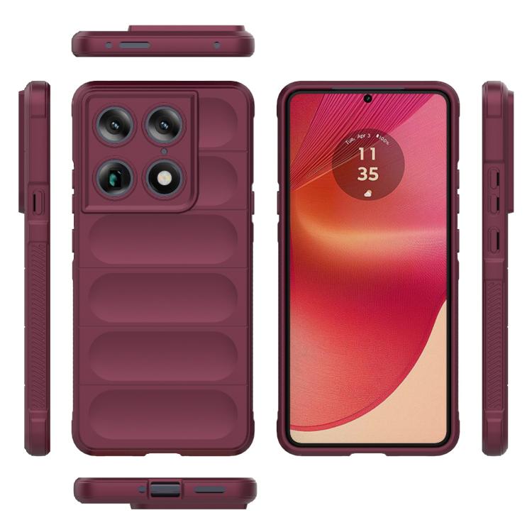 For Motorola Signature 5G Global Magic Shield TPU + Flannel Phone Case