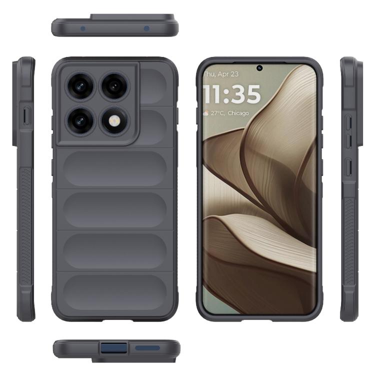 For Motorola Edge 70 Pro 5G Global Magic Shield TPU + Flannel Phone Case