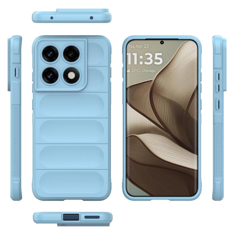 For Motorola Edge 70 Pro 5G Global Magic Shield TPU + Flannel Phone Case
