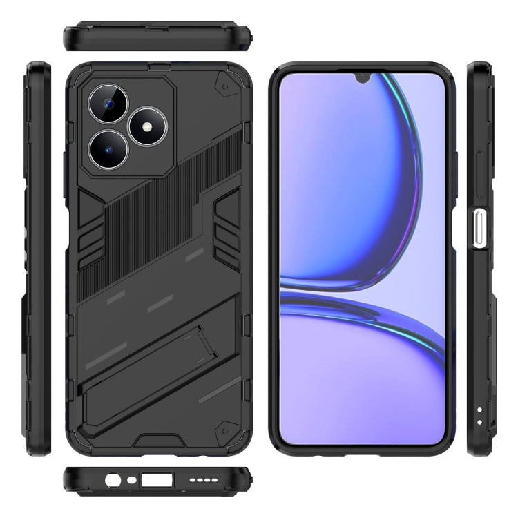 For Realme C53 4G Punk Armor 2 in 1 PC + TPU Phone Case with Holder