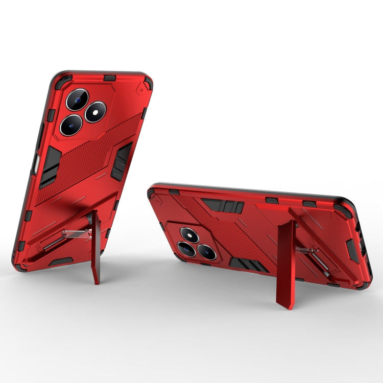 For Realme C53 4G Punk Armor 2 in 1 PC + TPU Phone Case with Holder