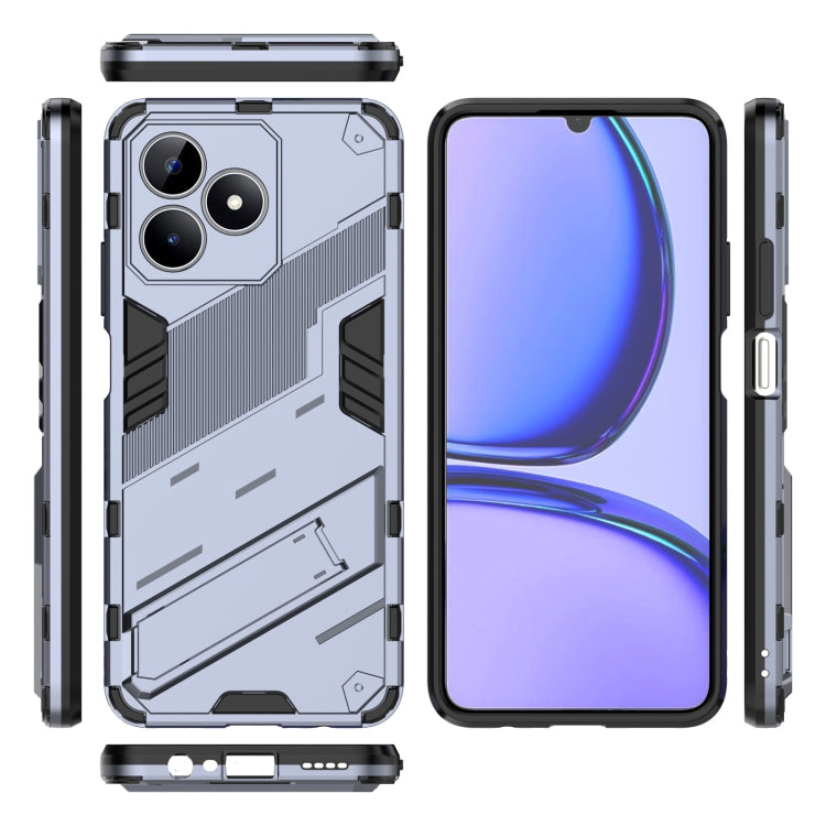 For Realme C53 4G Punk Armor 2 in 1 PC + TPU Phone Case with Holder