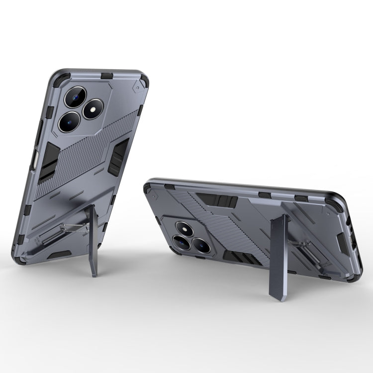 For Realme C53 4G Punk Armor 2 in 1 PC + TPU Phone Case with Holder