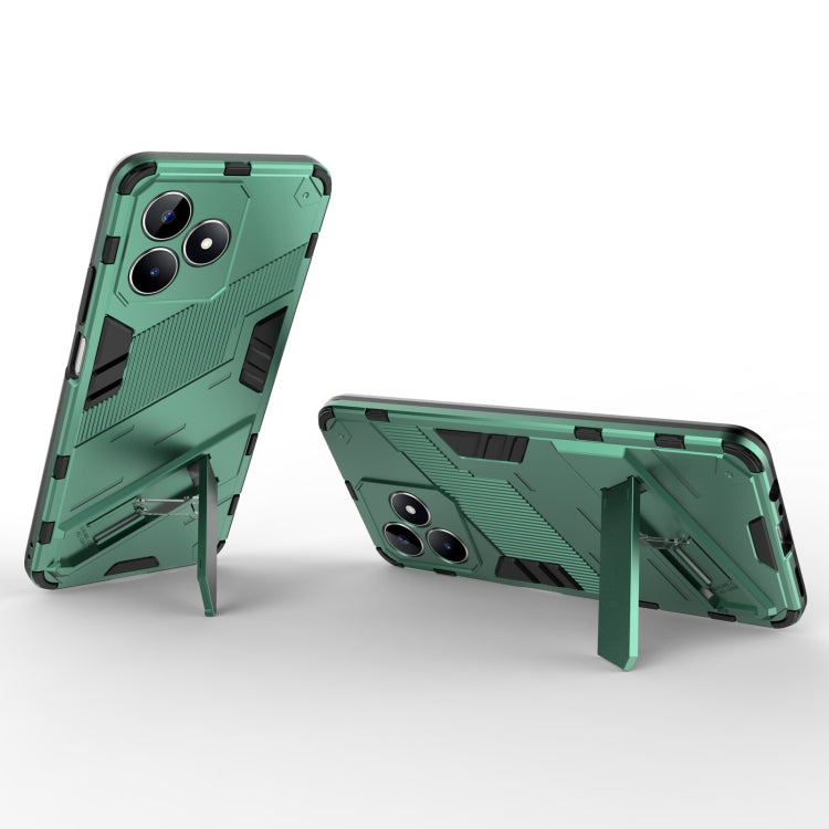 For Realme C53 4G Punk Armor 2 in 1 PC + TPU Phone Case with Holder