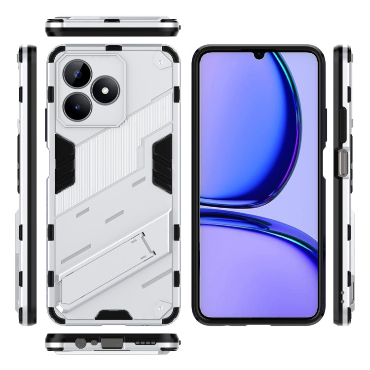 For Realme C53 4G Punk Armor 2 in 1 PC + TPU Phone Case with Holder