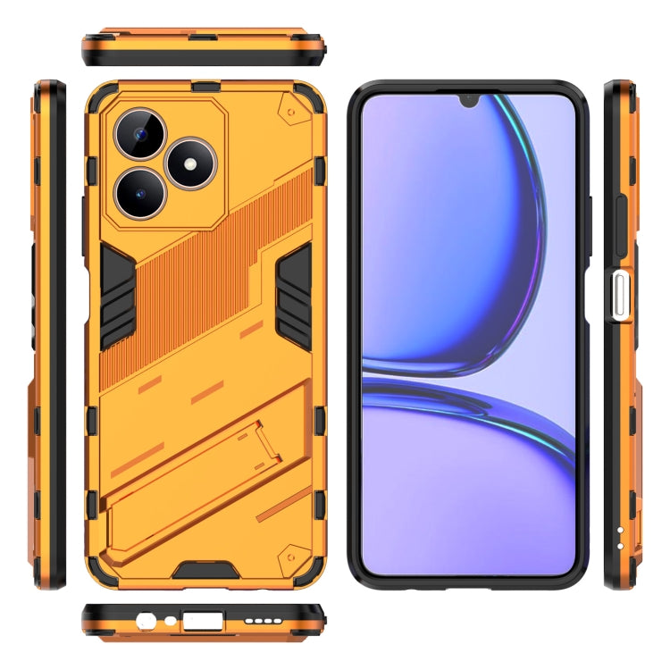 For Realme C53 4G Punk Armor 2 in 1 PC + TPU Phone Case with Holder