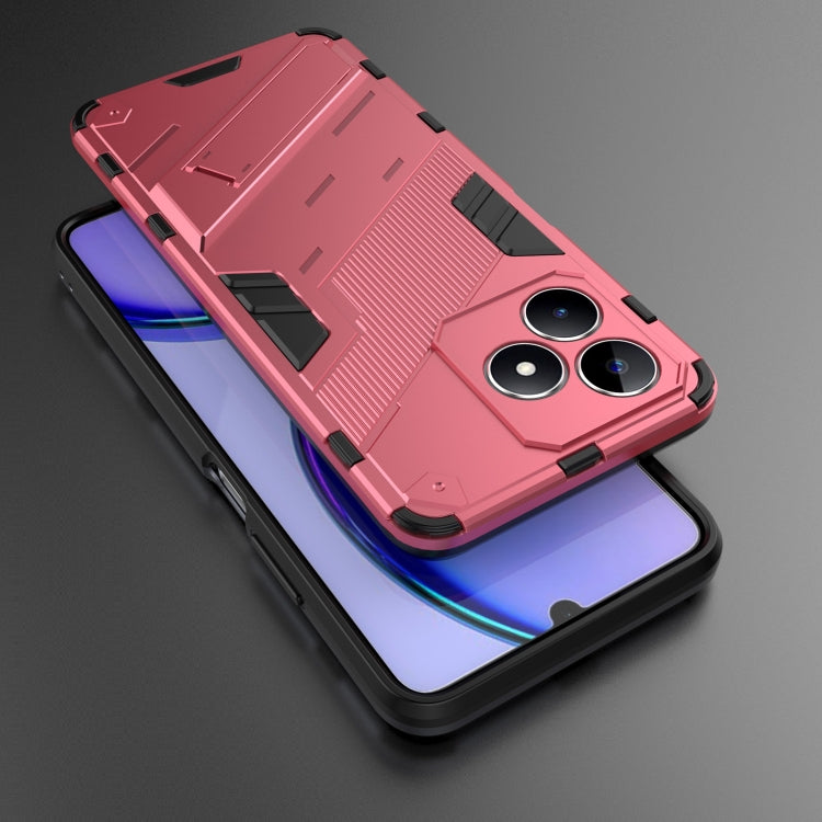 For Realme C53 4G Punk Armor 2 in 1 PC + TPU Phone Case with Holder