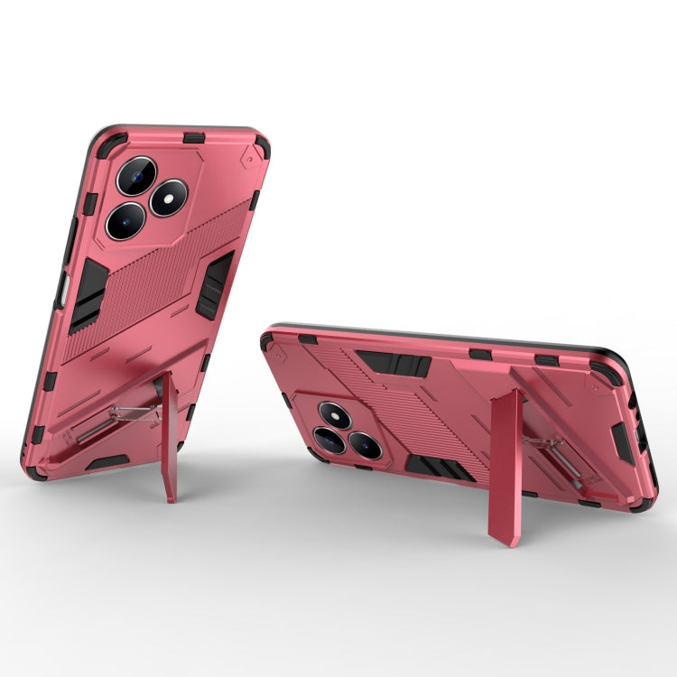 For Realme C53 4G Punk Armor 2 in 1 PC + TPU Phone Case with Holder