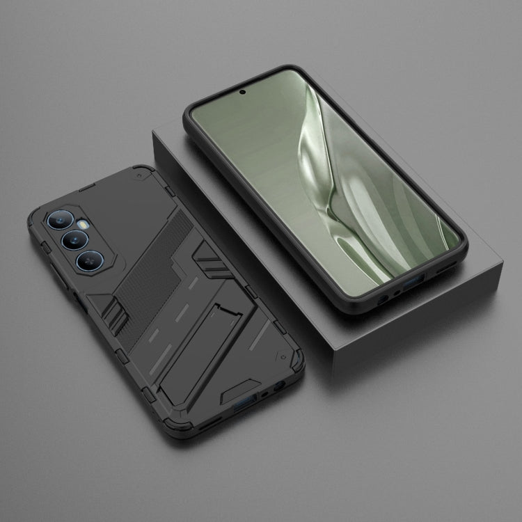For Realme C65 4G Global Punk Armor 2 in 1 PC + TPU Phone Case with Holder