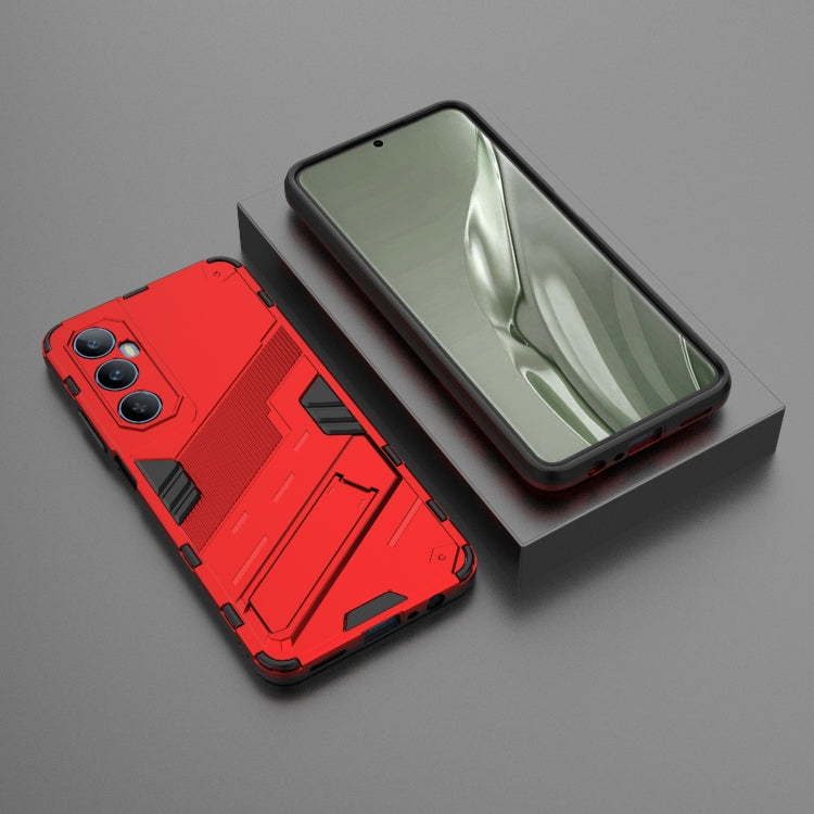 For Realme C65 4G Global Punk Armor 2 in 1 PC + TPU Phone Case with Holder