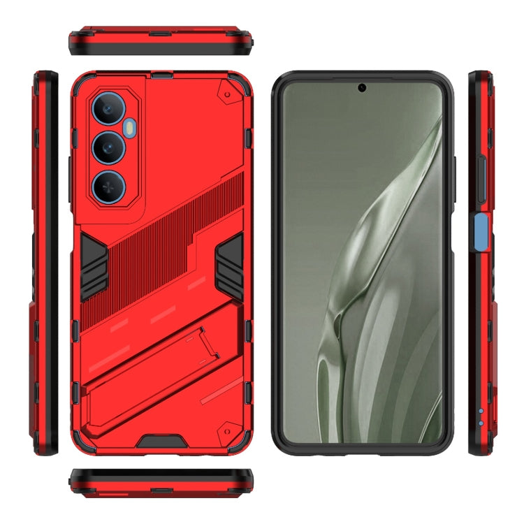 For Realme C65 4G Global Punk Armor 2 in 1 PC + TPU Phone Case with Holder