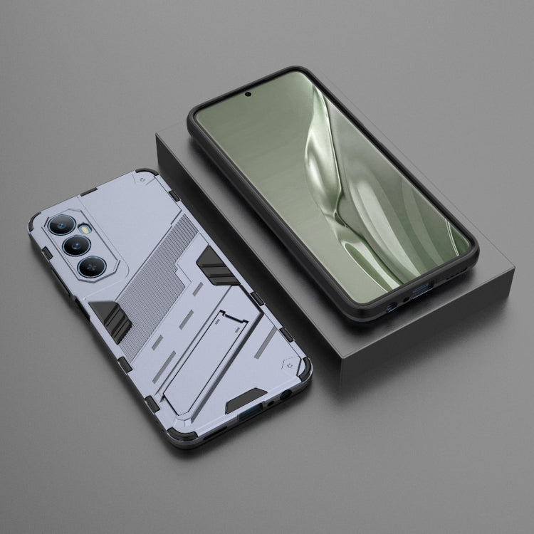 For Realme C65 4G Global Punk Armor 2 in 1 PC + TPU Phone Case with Holder