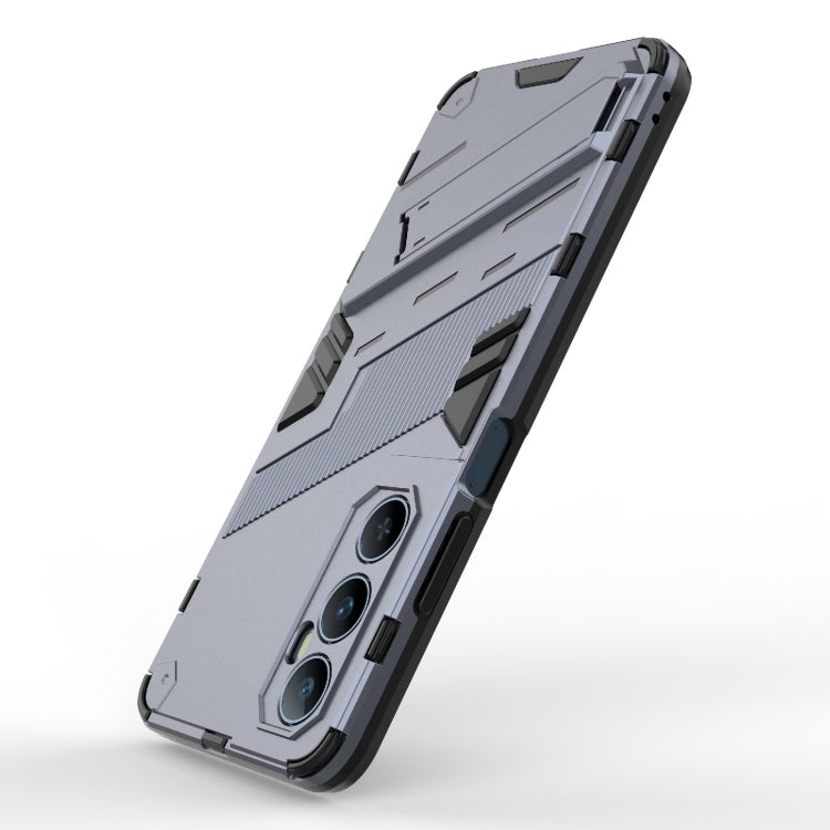 For Realme C65 4G Global Punk Armor 2 in 1 PC + TPU Phone Case with Holder