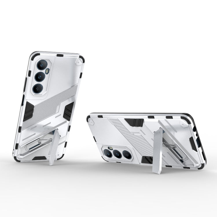 For Realme C65 4G Global Punk Armor 2 in 1 PC + TPU Phone Case with Holder