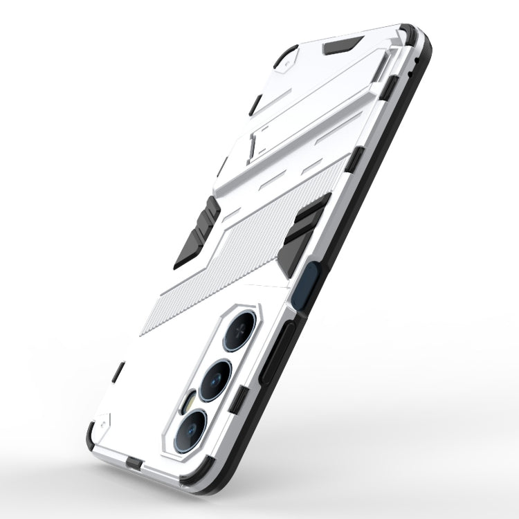 For Realme C65 4G Global Punk Armor 2 in 1 PC + TPU Phone Case with Holder