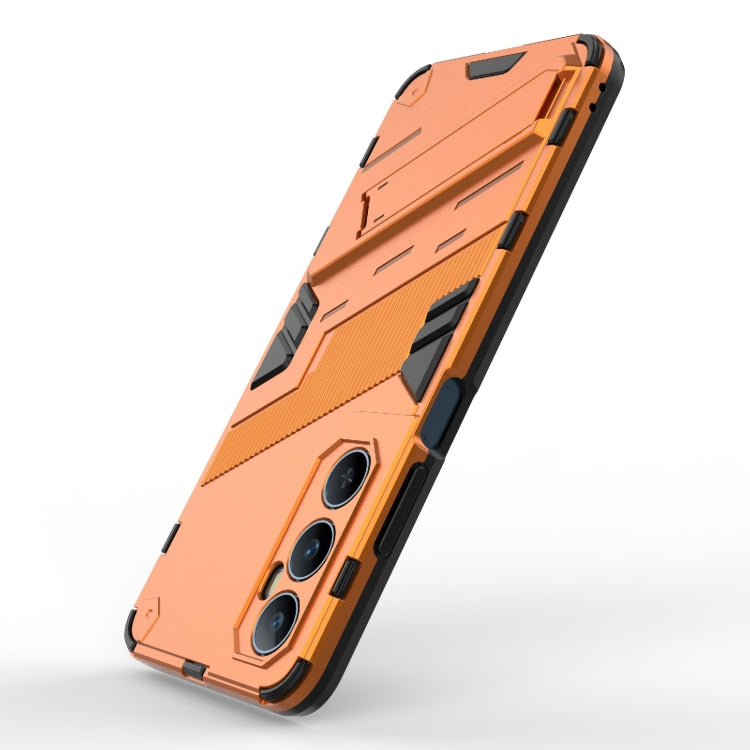 For Realme C65 4G Global Punk Armor 2 in 1 PC + TPU Phone Case with Holder