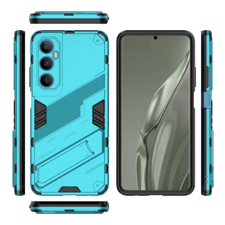 For Realme C65 4G Global Punk Armor 2 in 1 PC + TPU Phone Case with Holder