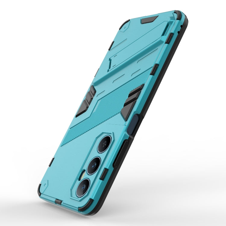 For Realme C65 4G Global Punk Armor 2 in 1 PC + TPU Phone Case with Holder