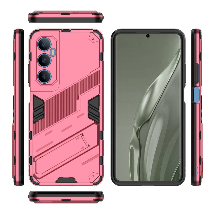 For Realme C65 4G Global Punk Armor 2 in 1 PC + TPU Phone Case with Holder