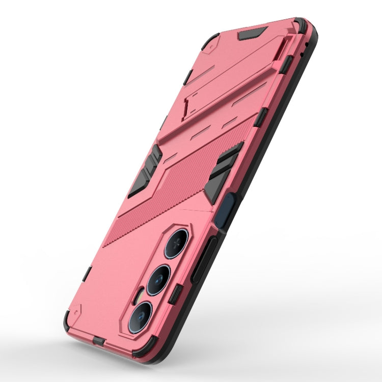 For Realme C65 4G Global Punk Armor 2 in 1 PC + TPU Phone Case with Holder