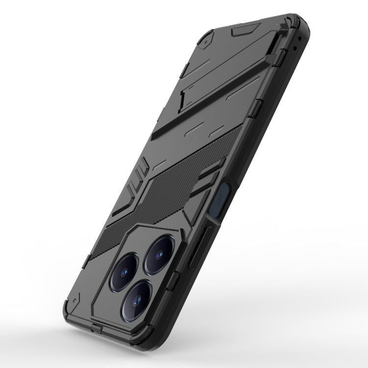 For Realme C63 4G Global Punk Armor 2 in 1 PC + TPU Phone Case with Holder