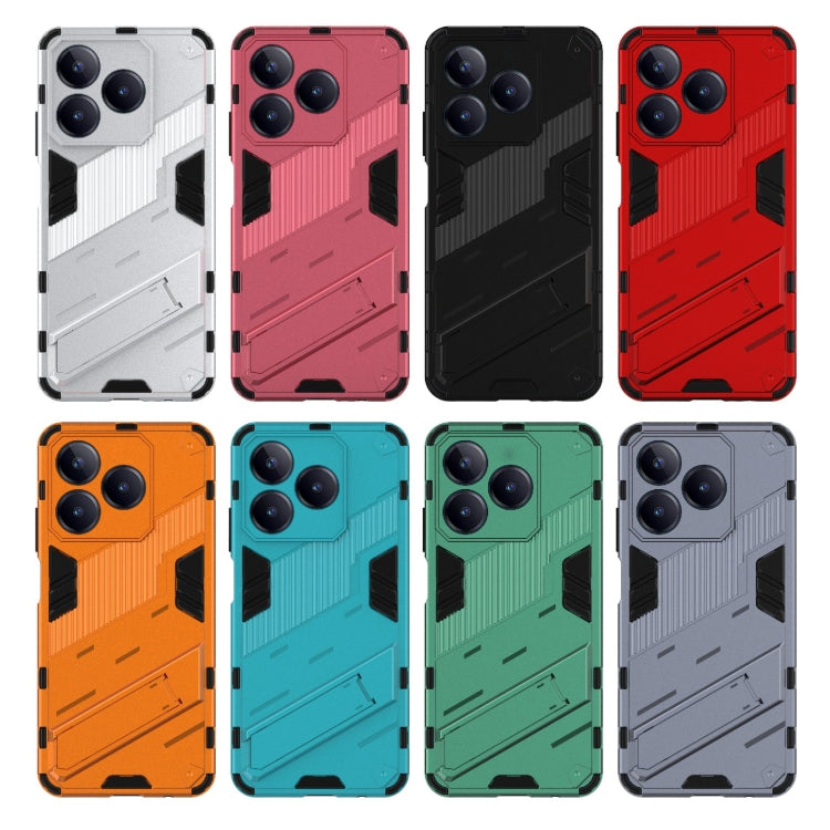 For Realme C63 4G Global Punk Armor 2 in 1 PC + TPU Phone Case with Holder