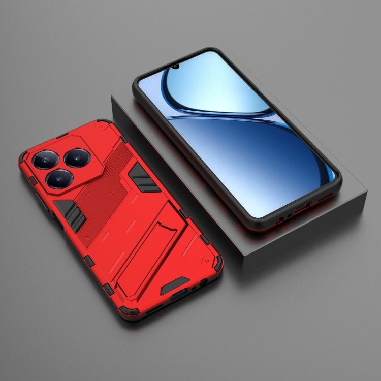 For Realme C63 4G Global Punk Armor 2 in 1 PC + TPU Phone Case with Holder