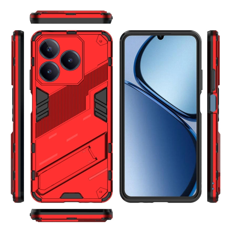 For Realme C63 4G Global Punk Armor 2 in 1 PC + TPU Phone Case with Holder