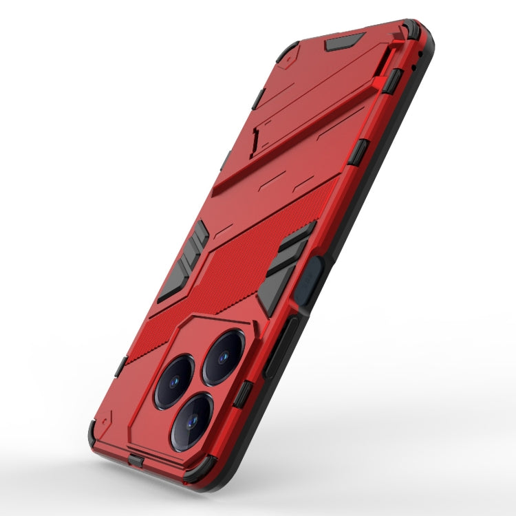 For Realme C63 4G Global Punk Armor 2 in 1 PC + TPU Phone Case with Holder