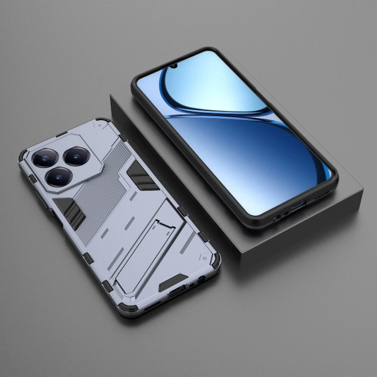 For Realme C63 4G Global Punk Armor 2 in 1 PC + TPU Phone Case with Holder