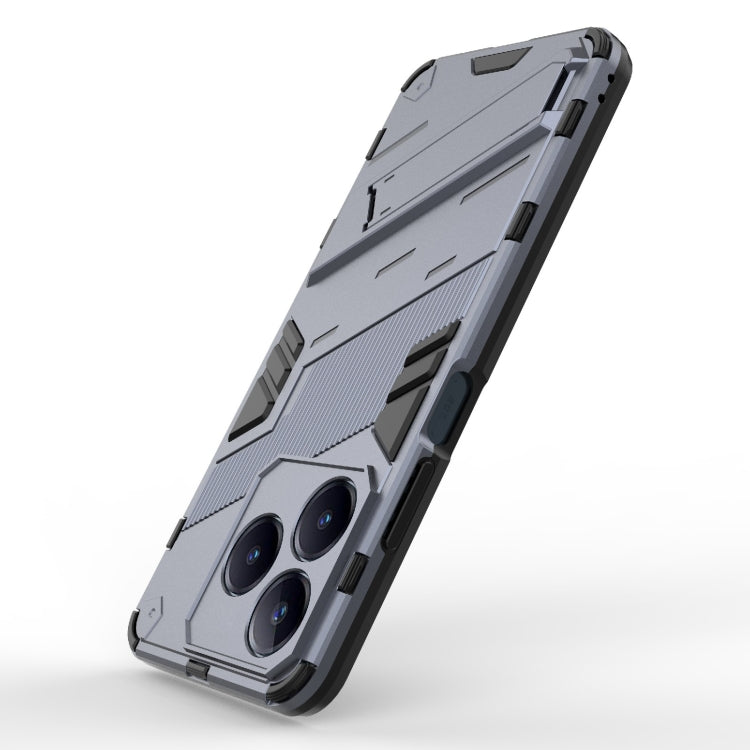 For Realme C63 4G Global Punk Armor 2 in 1 PC + TPU Phone Case with Holder