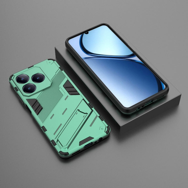 For Realme C63 4G Global Punk Armor 2 in 1 PC + TPU Phone Case with Holder