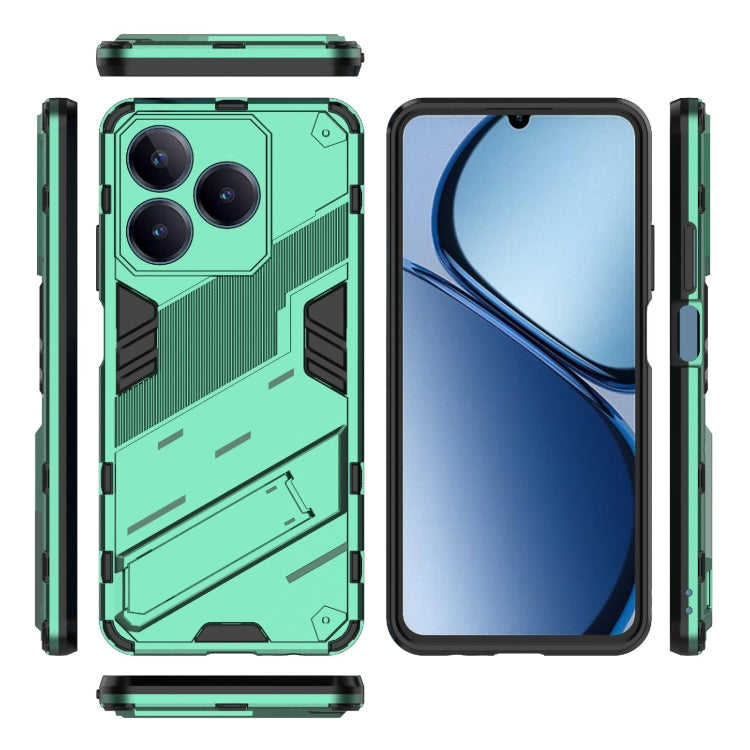 For Realme C63 4G Global Punk Armor 2 in 1 PC + TPU Phone Case with Holder