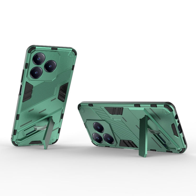 For Realme C63 4G Global Punk Armor 2 in 1 PC + TPU Phone Case with Holder